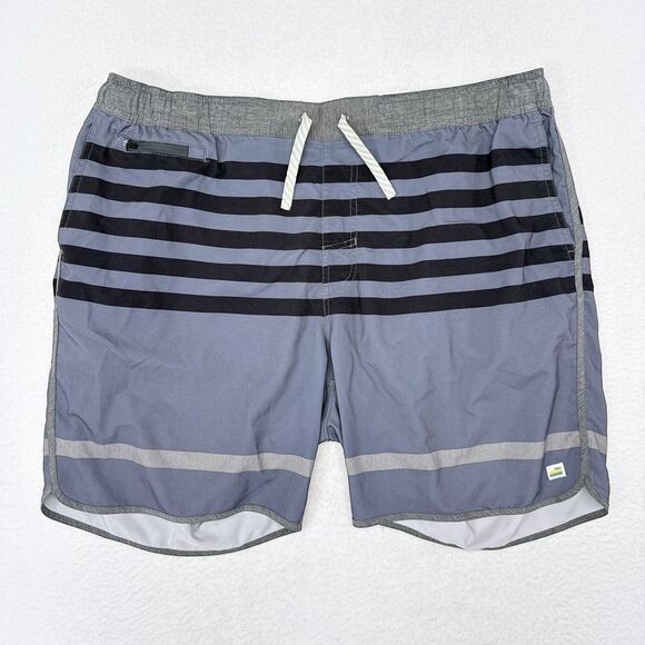 Vuori Banks Shorts Mens Size XXL Blue Athletic Stretch Hybrid 7" Inseam‎ - Picture 1 of 8